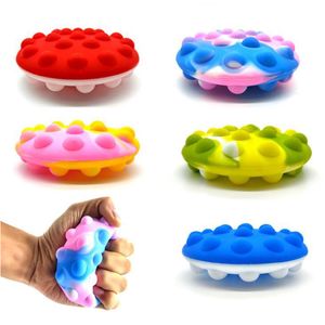 3D Fidget Toys Push Bubble Gioco con la palla luminosa Giocattolo sensoriale Pupazzo di neve Albero di Natale Per autismo Esigenze speciali Adhd Squishy Antistress Kid Divertente Anti-Stress