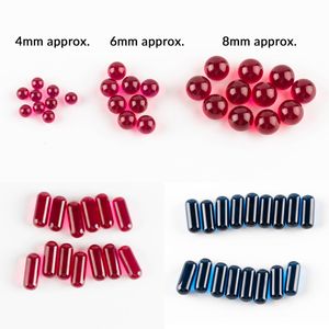 Ruby pill Terp Pearl Ball 4mm 6mm 8mm for Smoking Accessories dab spinning quartz beads Insert 25mm 30mm Banger Hookahs