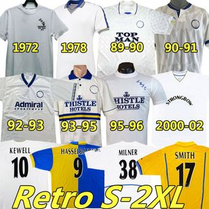 Hasselbaink Leeds Retro Soccer Jerseys United Klasyczna koszula piłki nożnej Smith Kewell Hopkin Batty Milner Viduka Vintage Uniform