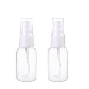 30ml 1oz vazio frasco transparente de spray plástico portátil recarregável névoa de névoa frascos contêiner atomizador de perfume para limpeza e viagem