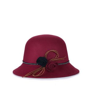 Berets MS 2022 Tide The Cloth Flower Hat Elegancki szlachetna maska ​​luksusowa kaszmir