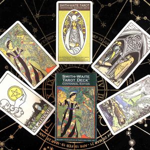 Smith Waite Centennial Deck Tarot Cartões para iniciantes Card Game Divinate Light See's Oracles Oracles Original Total Classic