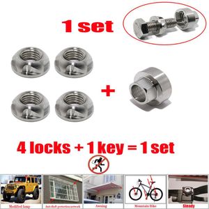 M6 M8 M10 M12 M14 Nut Security Anti Diebstahlschrauben Nut304Stainless Steel Mountainbike Markise Schraubverschluss Für Auto Styling LED-Leuchten