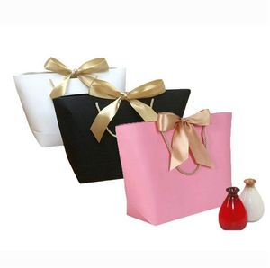 Fashion Gift Boutique Bag Paper Bags Clothes Packing for Birthday Wedding Baby Shower Graduation Present Wrap