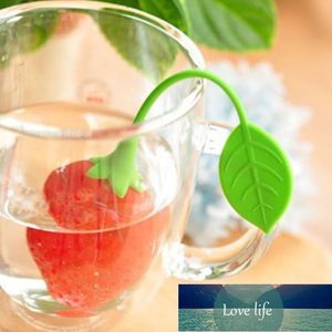 1/2/3pcs Silicone Strawberry Loose Herbal Spice Infuser Filter Diffuser Tea Leaf Strainer Strawberry Kitchen Accessorie Factory price expert design Quality Latest