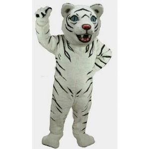 Hallowee White Tiger Mascot Costume High Quality Cartoon Anime theme character Carnival Adult Unisex Dress Christmas Birthday Party Outdoor Outfit