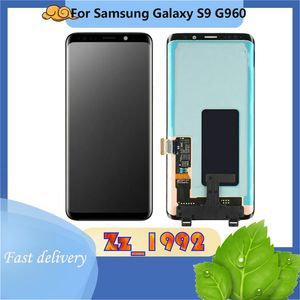 Mobiltelefon Touchpaneler Super Quality Original för Samsung Galaxy S9 G960 LCD Display Screen Digitizer Ersättning G9600 G960N G960F G960U