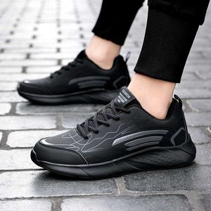 Outdoor Scarpe da corsa traspiranti uomo nero rosso leggero suola morbida versatili scarpe da ginnastica sportive per il tempo libero da uomo