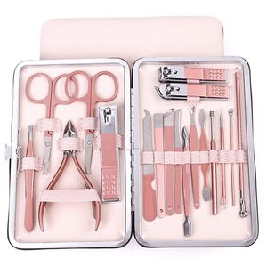 Upgraded Stainless Steel Nail Clipper Set Pedicure Knife 7 10 12 16 18 Piece Sets Beauty Tweezers Manicure