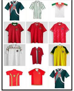 1994 1995 1996 Gales Retro Soccer Jersey Rush Home Red Away Green Green Homens Clássico Camisa de Futebol Vintage Comemorar Antique 94 95 96 S-2XL