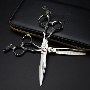 Hair Scissors JAGUAR Original Box 6.0 Inch Leopard Type Long Handle High Quality Professional Hairdressing For Haircut Salon