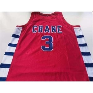 37403740rare Basketball Jersey Men Youth women Vintage 2000-01 WILL BYNUM CRANE High School Size S-5XL custom any name or number