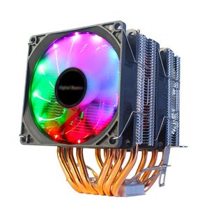 Värmepipor RGB CPU Cooler Radiator Kylning PIN PWM Dual Tower mm Fläkt för LGA Am2 AM3 AM4 X79 X99 moderkort fläktar kylning