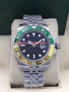 4 40 mm GMT Batman 126710セラミックJubilee Braceletアジア2813動き自動メカニカルメンズ腕時計にはギフトボックスが含まれています