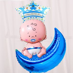 Bambini Baby Shower Party Decoration 36inch Moon Balloons Birthday Wedding Prom Event Decor Palloncino in alluminio