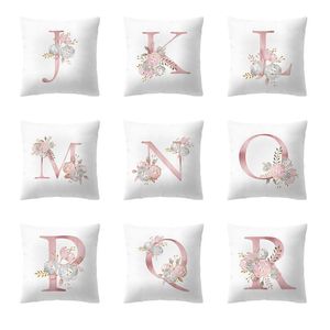 Wholesale kids pillowcases resale online - Pillow Case x45cm Pillowcases Kids Room Decoration Letter Cushion Polyester English Alphabet