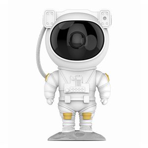 Niebo Lampa Lampa Night Lights Astronauta Gwiaździsta Galaxy Star Laser Projektor USB Ładowanie Atmosfera Lampa Dzieci Sypialnia Decor Chłopiec Boże Narodzenie