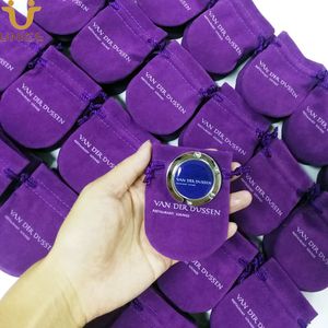 MOQ 100 PCS Personalizado Seu Logotipo Tabela Gancho sem Espelho Bolsa dobrável Gancho Magnético Suporte Personalizado Saco de Veludo Beleza Presentes de Lembranças