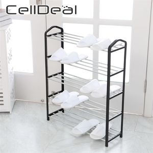 Multi-functional 3/4/5 Tiers Modern Shoe Rack Organizer Shoe Hanger Solid Room Organizer Shoes Shelf Storage Shoe Cabinets 210811