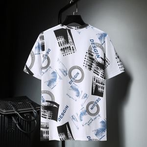 Oversize camisetas Homens Tamanho grande 10XL Tops Tees Verão Hip Hop Cópia Casual Tshirts Plus Size 9XL10XL Roupas Baggy HX456 Y0322