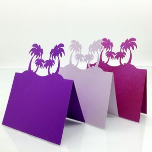 Wedding Decorations Laser Cut Place Cards With Trees Paper Carving Seating Party Table Name Cards for Weddings