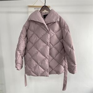 Toppies Vinterrock Kvinnor Täckt Knapp Puffer Jacka Kvinna Parkas Lace Up Bomull-Vadderad Varm Outwear Side Pocket 211216