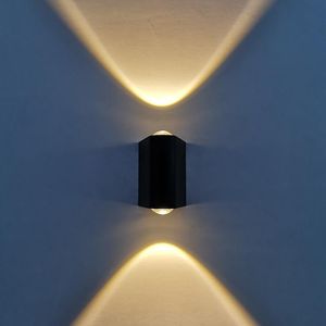 Vägglampa Vattentät Utomhus Stronge Power 2W Exteriör Corridor Creative Bedside Lightings Light Room Decoration