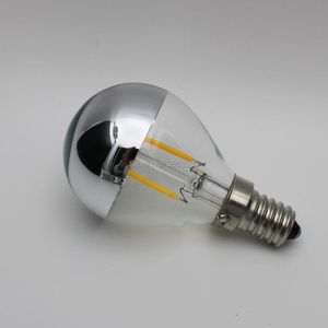Lampor st Silver G45 W V V E14 E12 E26 E27 LED filamentspegel Halvkrom Globe Sovrum Vintage Light Lampor