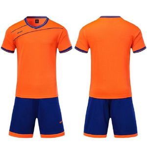 2021 Custom Soccer Jerseys Sets smooth Royal Blue football sweat absorbing and breathable children's training suit Jersey 41