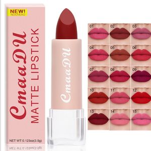 CmaaDu Makeup 15 Colors Matte Lipstick Nude Red Tint Waterproof Nutritious Long lasting Sexy Lipsticks Beauty Lip Stick