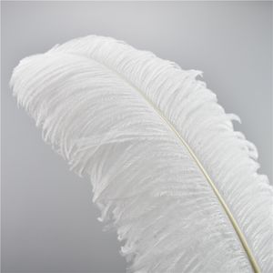 Wholesale 18 inch ostrich feathers for sale - Group buy High quality White color Ostrich Feather Plume inches for Wedding centerpieces party table home decoration