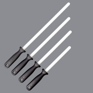 1pc 6"/8"/10"/12" Japanese Kitchen Sharpener Ceramic Rod ABS Handle Honing Knife Sharpening Grinder Tool For all Knives