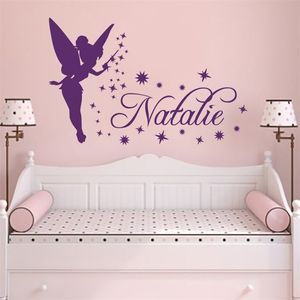 Namn Väggdekal Vinyldekaler Klistermärke Magic Little Princess Custom Girl Wall Stickers för Baby Room Girls A04 220217