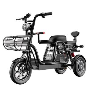 New Electric Scooter Bike Parent-child 3 Wheels Electric Scooters 12Inch 500W 48V Powerful Electric-Scooter With Three Seat