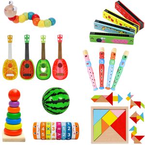 Neue Spielzeug Xylophon Montessori Pädagogisches Spielzeug Holz Acht-Noten Rahmen Stil Kinder Kinder Baby Musical Lustige Spielzeug