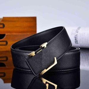 2021 Fashion Luxury Men Designers Belts alloy V buckle belt high quality Genuine Leather Waistband