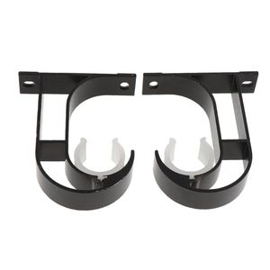 Annan heminredning 2st/1Pair Aluminium Alloy Curtain Rod Bracket Pole Support Top Montering