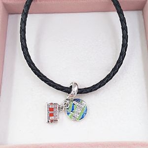 925 Silver Mors Daggåvor Smycken Making Kit Pandora Hong Kong Peak Spårvagn Dangle Charm Kedjor Anklet Armband för Kvinnor Pärla Anpassade halsband Bangle 798926C01