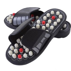 Couple Foot Massage Slippers Acupuncture Therapy Shoes Activating Reflexology Feet Care Health Sandals Indoor Men Slides