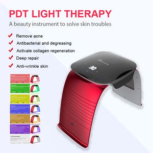 Taibo 7 Färger PDT LED Light Therapy Anti-Aging Machine Photon Beauty Face Care Hud Åtdragningsanordning för salong användning