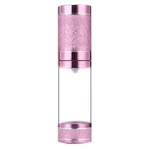 500個のピンクの化粧品のエアレスローションボトル15ml 30ml 50mlの詰め替え可能な香水びんポンプディスペンサーのびんのスプレー容器