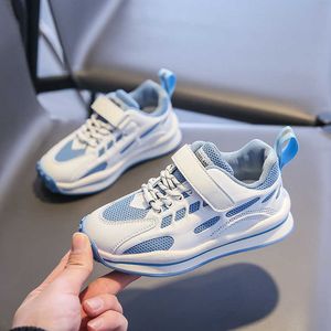 Märke pojkar mesh sneakers barn mode student casual blå tennis skor pojke tjejer utomhus löparskor baby zapatillas kdis g1025