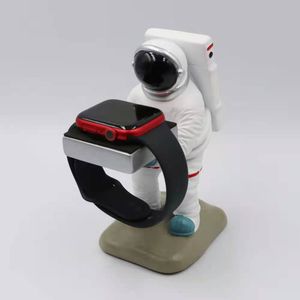 Holder For Apple Watch Astronaut Series 5 4 3 2 1 Stand Nightstand Keeper non-slip Resin Creative Home Charging Dock Station Charging for iWatch on Sale