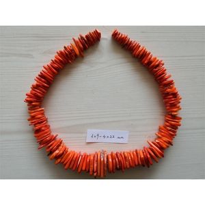 B0065 Natural 3x9-4x22mm Square Orange Gems Stone Loose Beads 15 '' Fili Creazione di gioielli fai da te