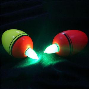 Luz noite brilhante EVA pesca flutuador LED luminous iluminação flutuadores equipamentos de tubo cor aleatória 3 acessórios