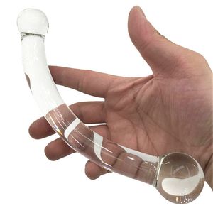 Crystal Glass Plug Sexleksaker Anal Pärlor Vagina Massage Stor Dildos För Kvinnor Onani Penis G Spot