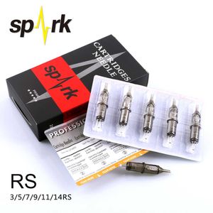 10pcs Magpie SPARK Sterilized Disposable Tattoo Cartridge Needle Tools Tattoo Needles Round Shader(0.35mm needle)1203 05 07 09RS 210608