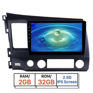 Android Car dvd Radio GPS lettore multimediale Per Honda Civic 2006-2011 IPS 2.5D Schermo RAM 2GB ROM 32GB 10.1