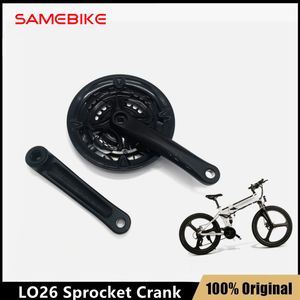 원래 Electirc 자전거 허브 자전거 Samebike LO26 스프로킷 크랭크 170mm 크랭크 스프로퀴츠 부품 알루미늄 합금 자전거 액세서리
