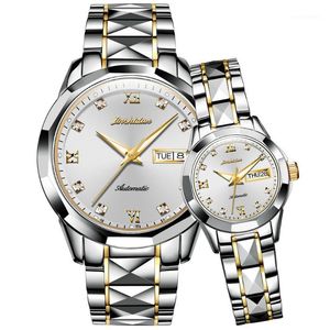 Designer Relógio Brand Top Wristwatches Fashion JSDUN Assista Luxury Automatic Mechanical Tungsten Steel Imperperpecto Clock Casal